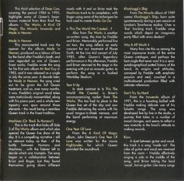 Queen  Deep Cuts : Booklet 3